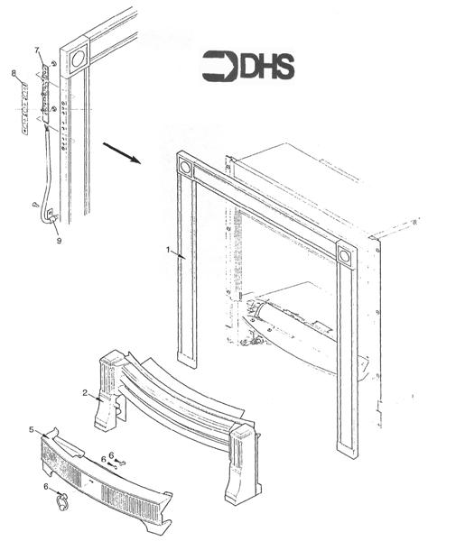 FIRE SURROUND/FENDER ASSY logo