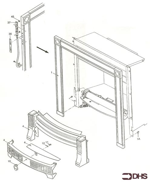 FIRE SURROUND/FENDER ASSY logo