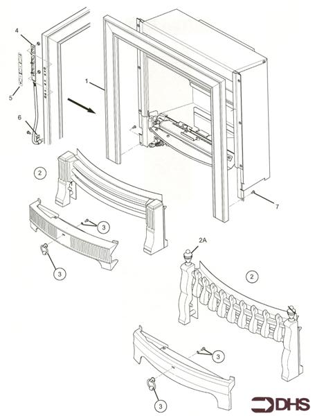 Exploded Diagram for FIRE SURROUND/FENDER ASSY