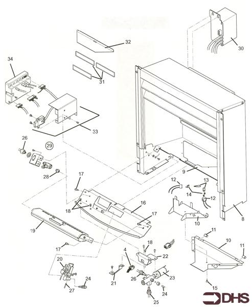 Exploded Diagram for BOX COMBUSTION/CONTROLS