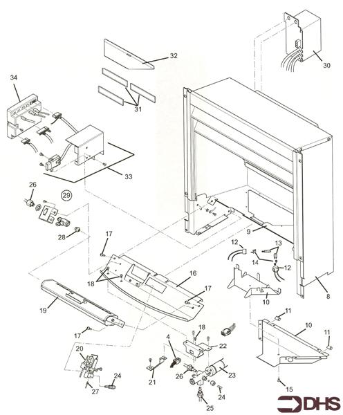 Exploded Diagram for BOX COMBUSTION/CONTROLS