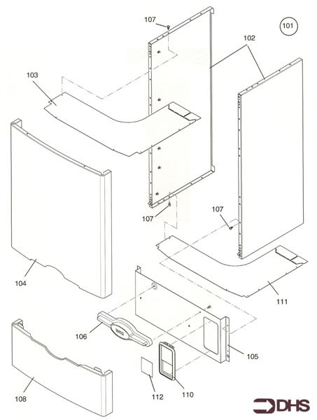 Exploded Diagram for OUTERCASE