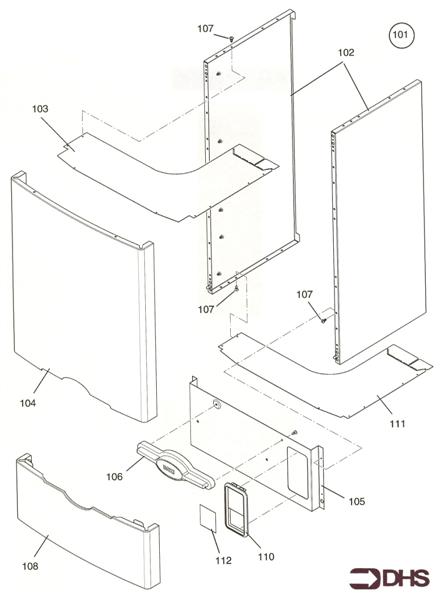 Exploded Diagram for OUTERCASE