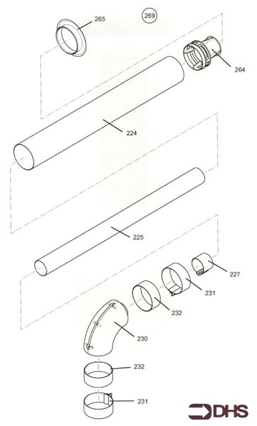 Exploded Diagram for FLUE KIT