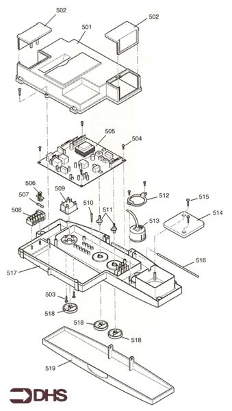 Exploded Diagram for CONTROL ASSY