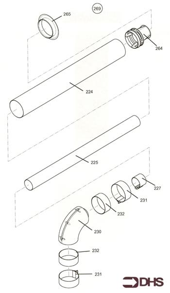 Exploded Diagram for FLUE KIT