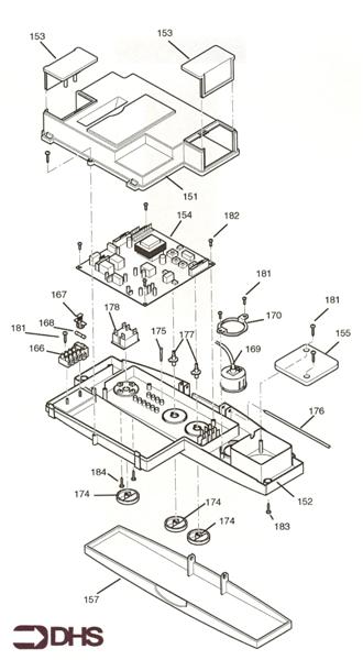 Exploded Diagram for CONTROL ASSY