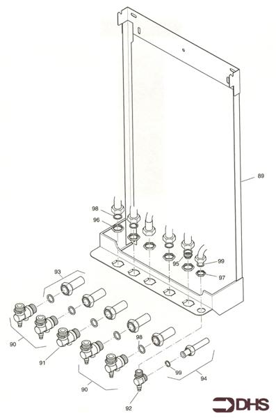 Exploded Diagram for WALL JIG & HYDRAULIC CONNECTIO