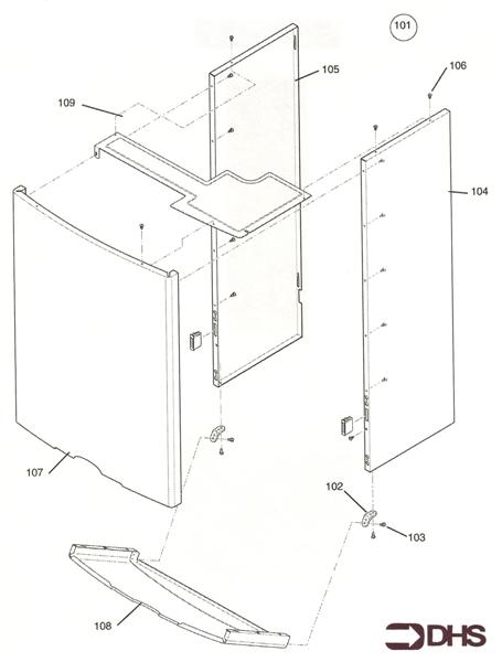 Exploded Diagram for OUTER CASE ASSY