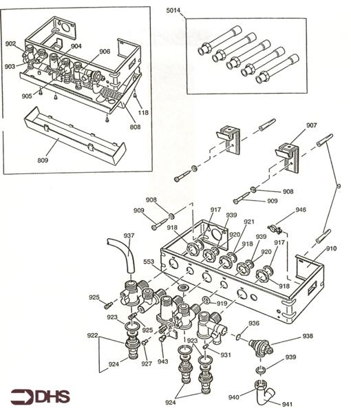 Exploded Diagram for SUPPORT BRACKET