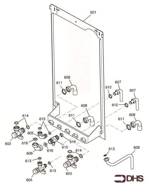 Exploded Diagram for WALL JIG & HYDRAULIC CONNECTIO