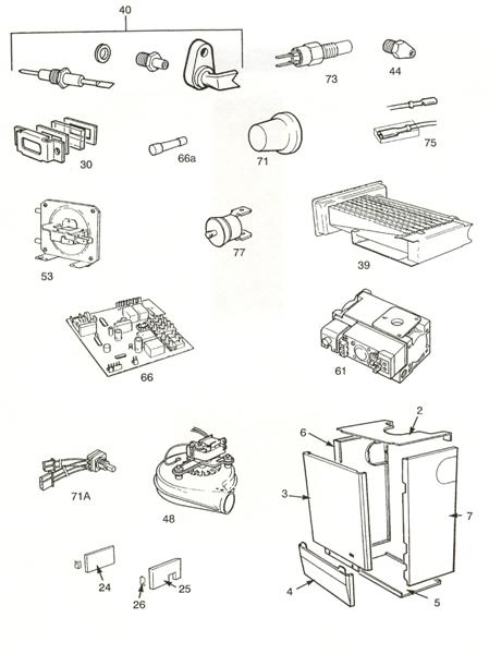 Exploded Diagram for SHORT PARTS LIST