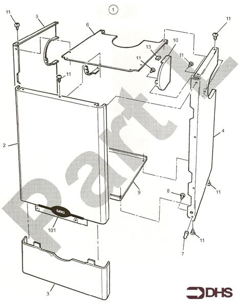 Exploded Diagram for OUTER CASE ASSY