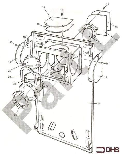 Exploded Diagram for BACKPLATE ASSY