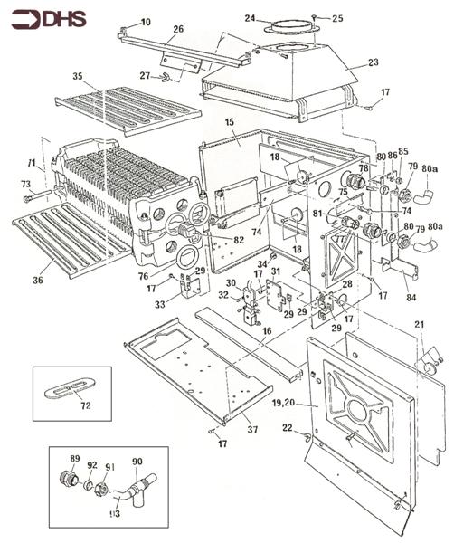 Exploded Diagram for BOILER/BOX COMBUSTION