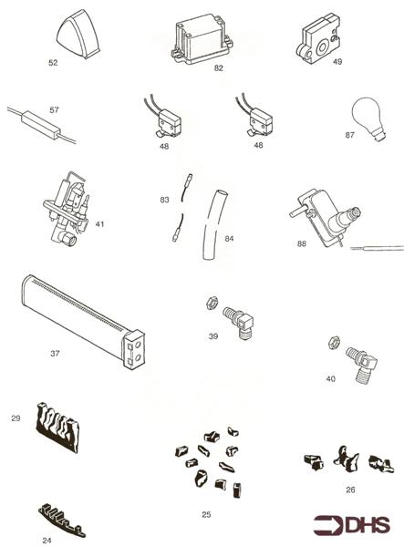 Exploded Diagram for SHORT PARTS LIST