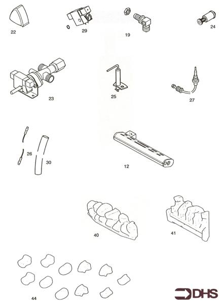 Exploded Diagram for SHORT PARTS LIST