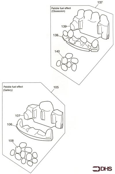 Exploded Diagram for CERAMIC PEBBLE FUEL EFFECTS