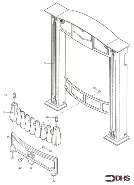 Exploded Diagram for TRIM/FENDER