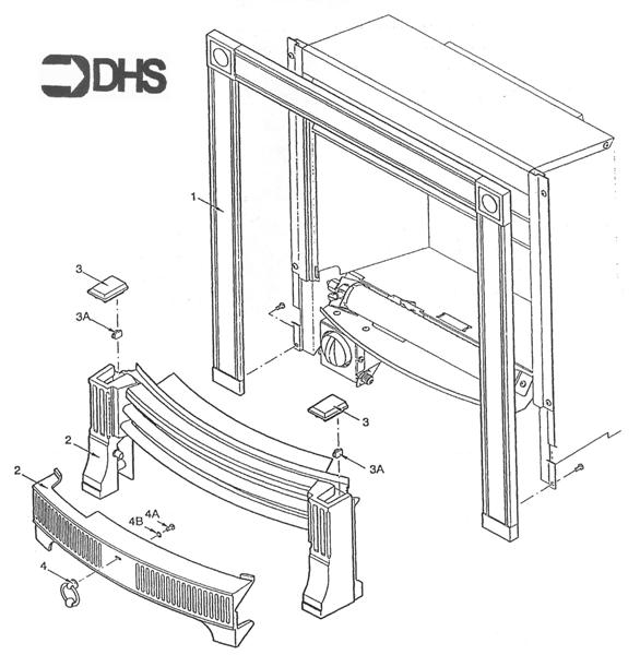 Exploded Diagram for FIRE SURROUND/FENDER ASSY