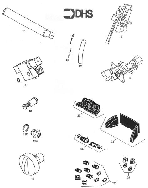 Exploded Diagram for SHORT PARTS LIST