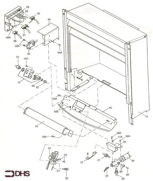 Exploded Diagram for BOX COMBUSTION/CONTROLS