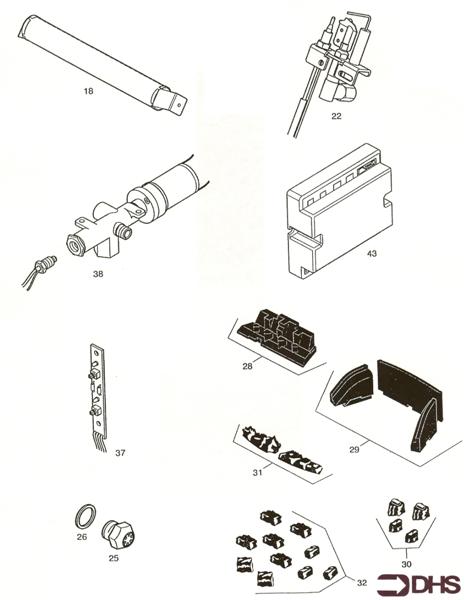 Exploded Diagram for SHORT PARTS LIST