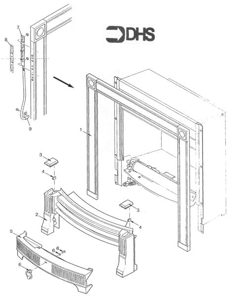 FIRE SURROUND/FENDER ASSY logo