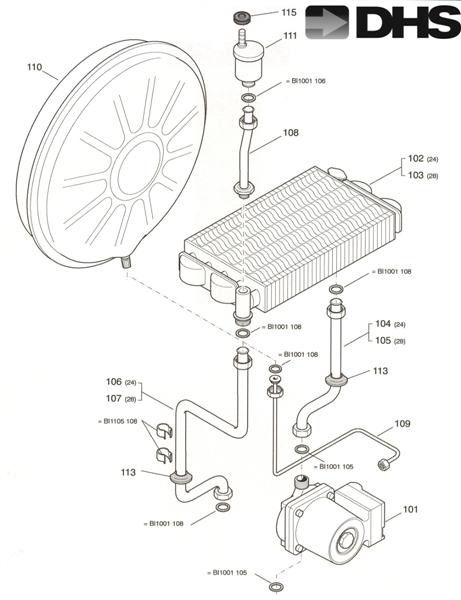Exploded Diagram for WATER ASSY 2