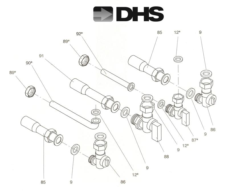 Exploded Diagram for VALVES & CONNECTION PIPES