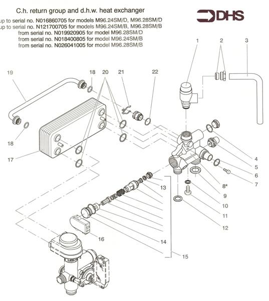 D H W HEAT EXCHANGER ASSY 1 logo