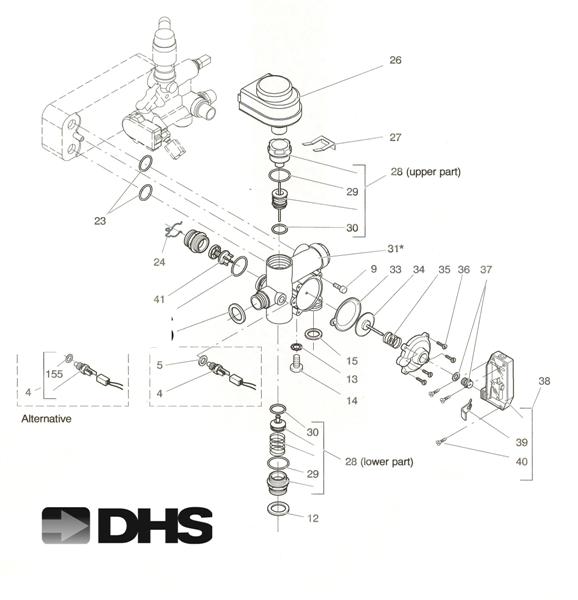 C H FLOW ASSY & 3 WAY DIVERTER logo