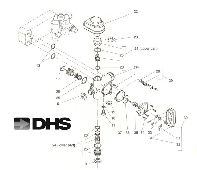 C H FLOW ASSY & 3 WAY DIVERTER logo