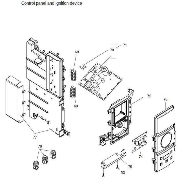Exploded Diagram for CONTROL PANEL
