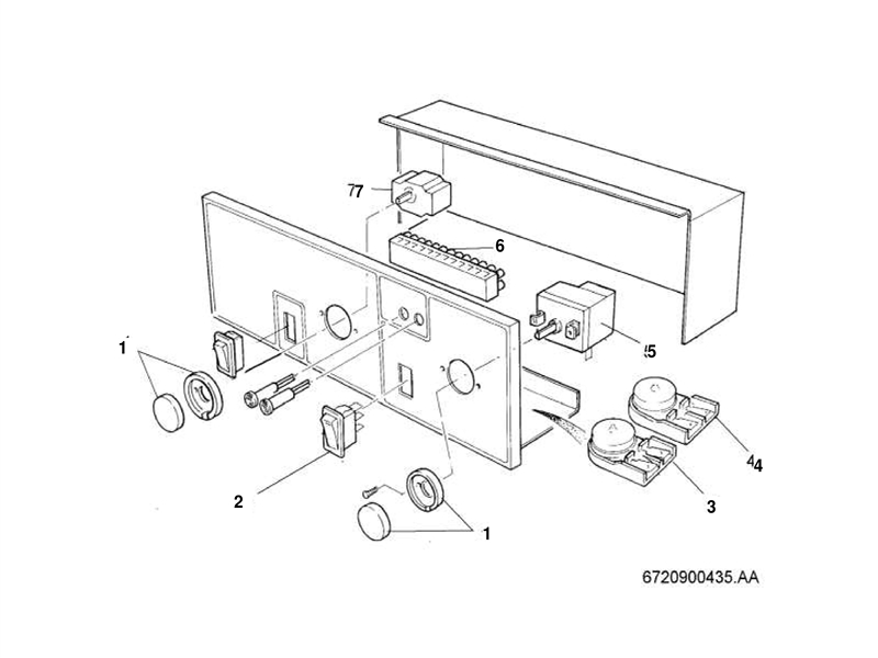 Exploded Diagram for CONTROL PANEL
