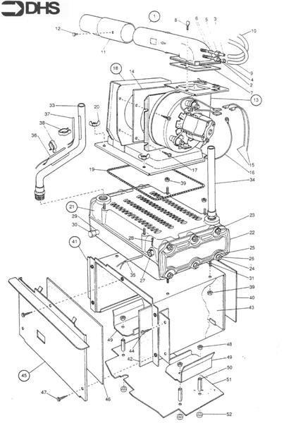 Exploded Diagram for MAIN BOILER