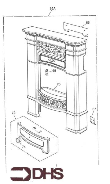 Exploded Diagram for FRONT SURROUND