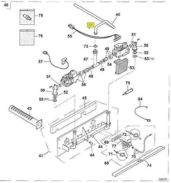Exploded Diagram for GAS SECTION