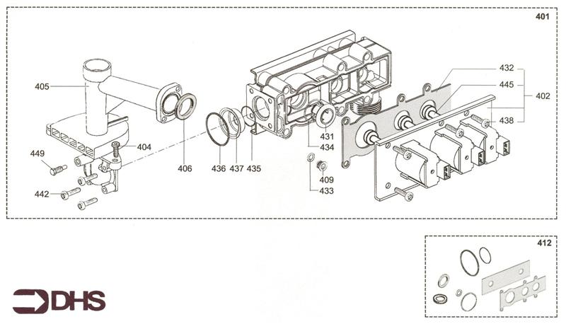 Exploded Diagram for GAS SECTION