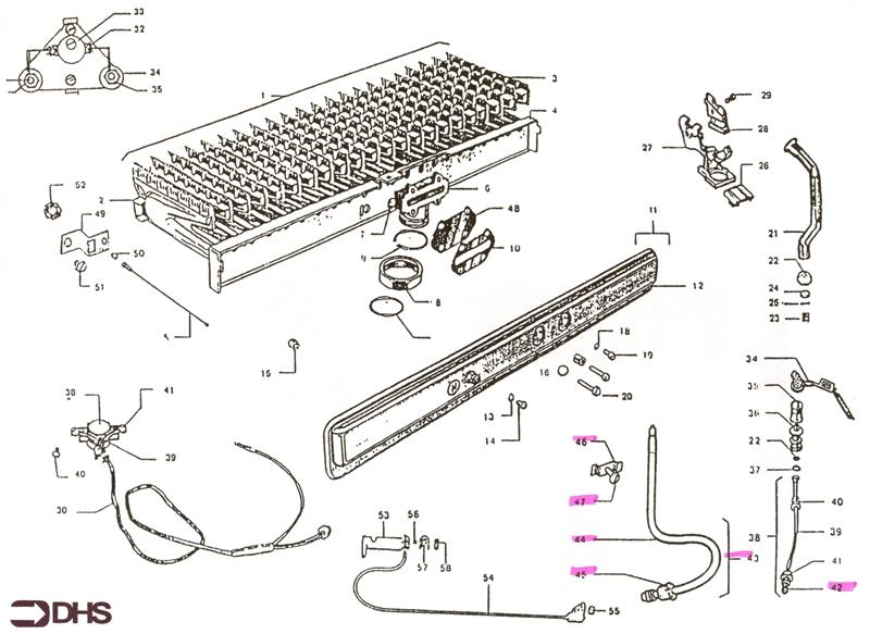 Exploded Diagram for BURNER ASSY