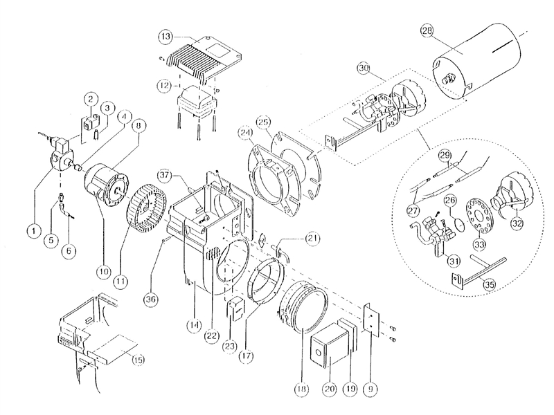Exploded Diagram for ALL PARTS