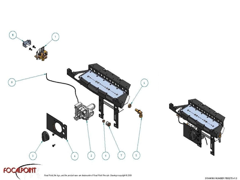 BURNER TRAY ASSEMBLY logo