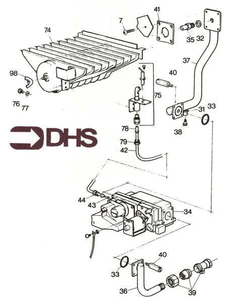Exploded Diagram for BURNER ASSY