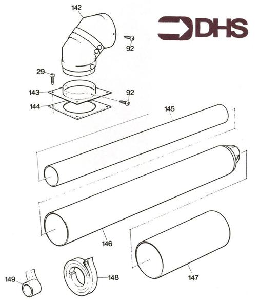 Exploded Diagram for FLUE ASSY