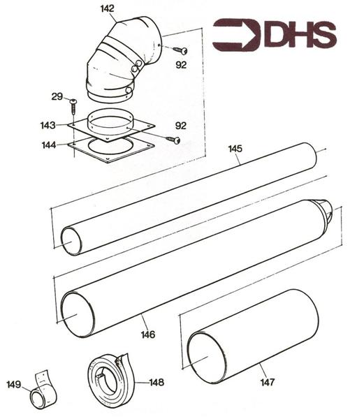 Exploded Diagram for FLUE ASSY