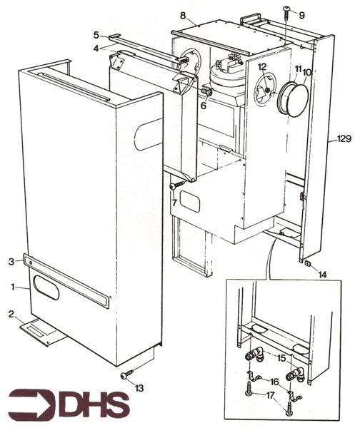 Exploded Diagram for OUTER CASING ASSY