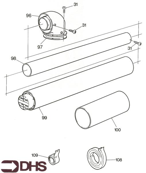Exploded Diagram for FLUE DUCT