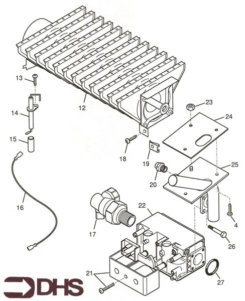 Exploded Diagram for BURNER