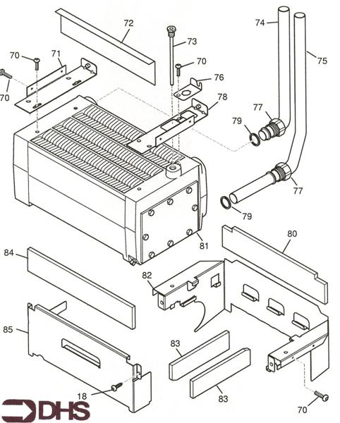 Exploded Diagram for HEAT EXCHANGER