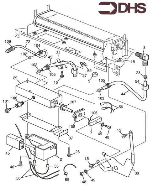 Exploded Diagram for GAS PIPE ASSY
